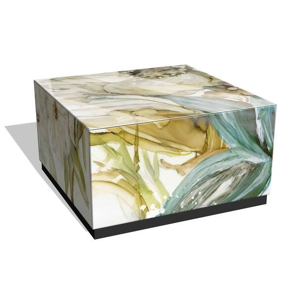 "Seaglass Garden II" by Elizabeth Franklin Reverse Printed Beveled Art
